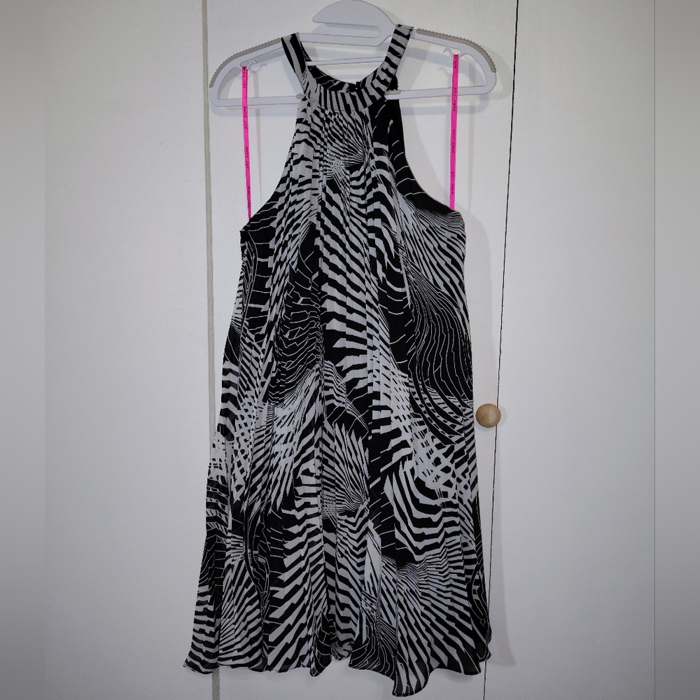 Betsey Johnson Black and White Patterned Dress